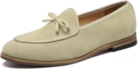 Genuine Leather Tassel Loafers for Men Suede Slip-On Low Heel Oxford Shoes