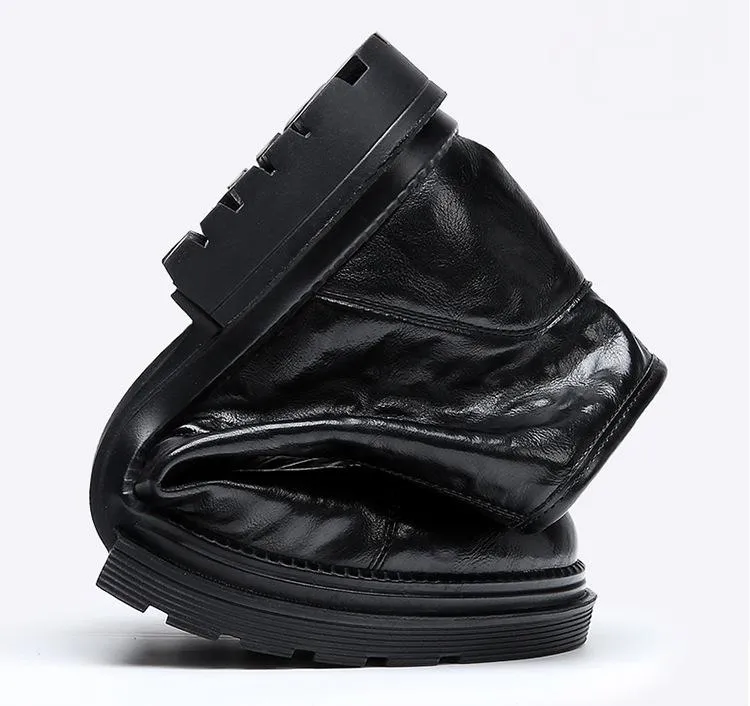 ✅High -quality Dedication✅Men's Retro Genuine Leather Thick Sole Casual Martin Boots