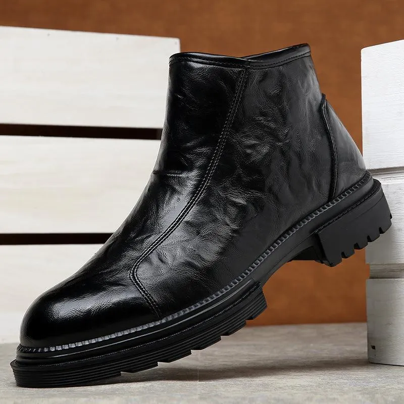 ✅High -quality Dedication✅Men's Retro Genuine Leather Thick Sole Casual Martin Boots