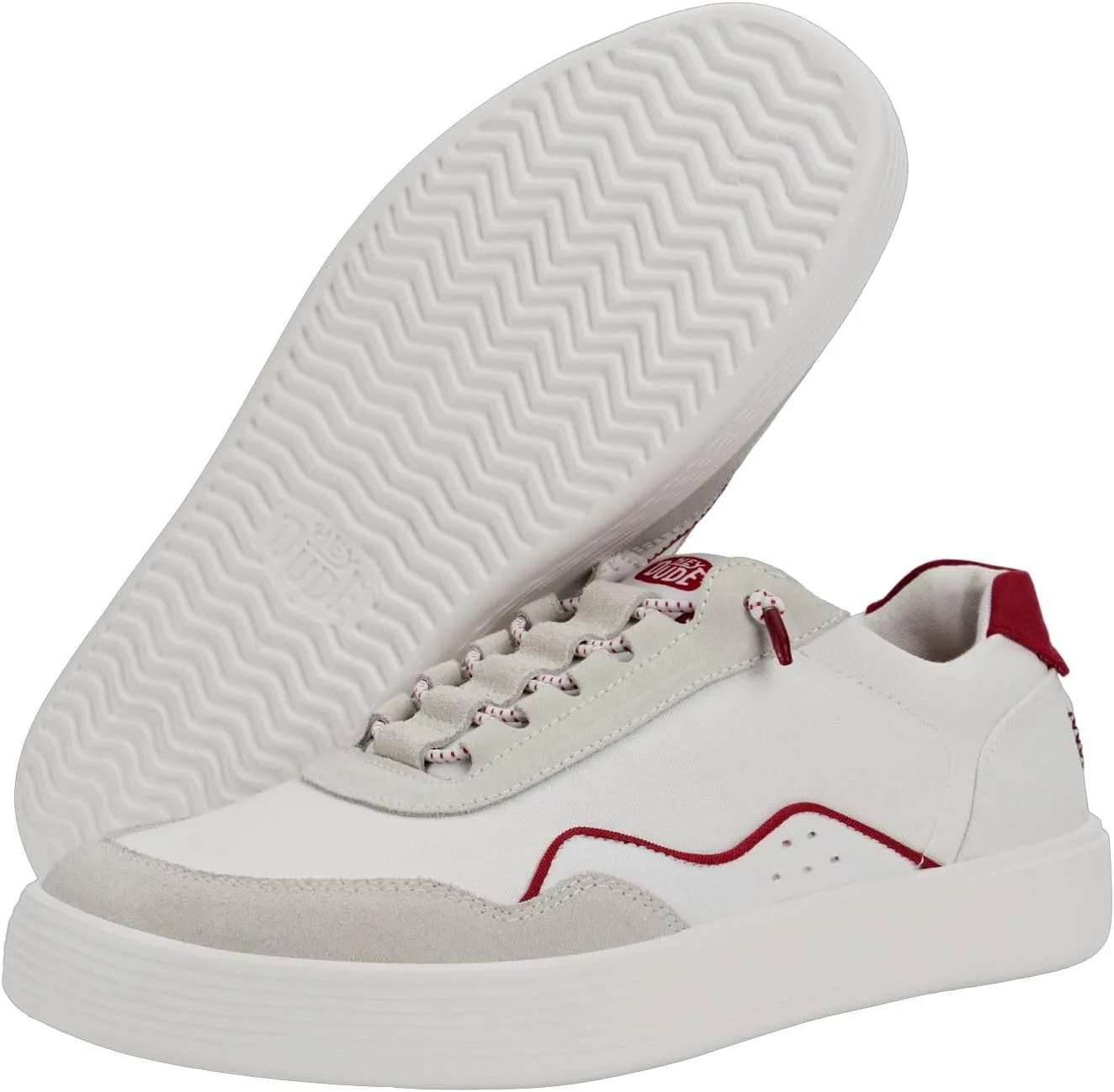 Hudson Canvas - White/Red