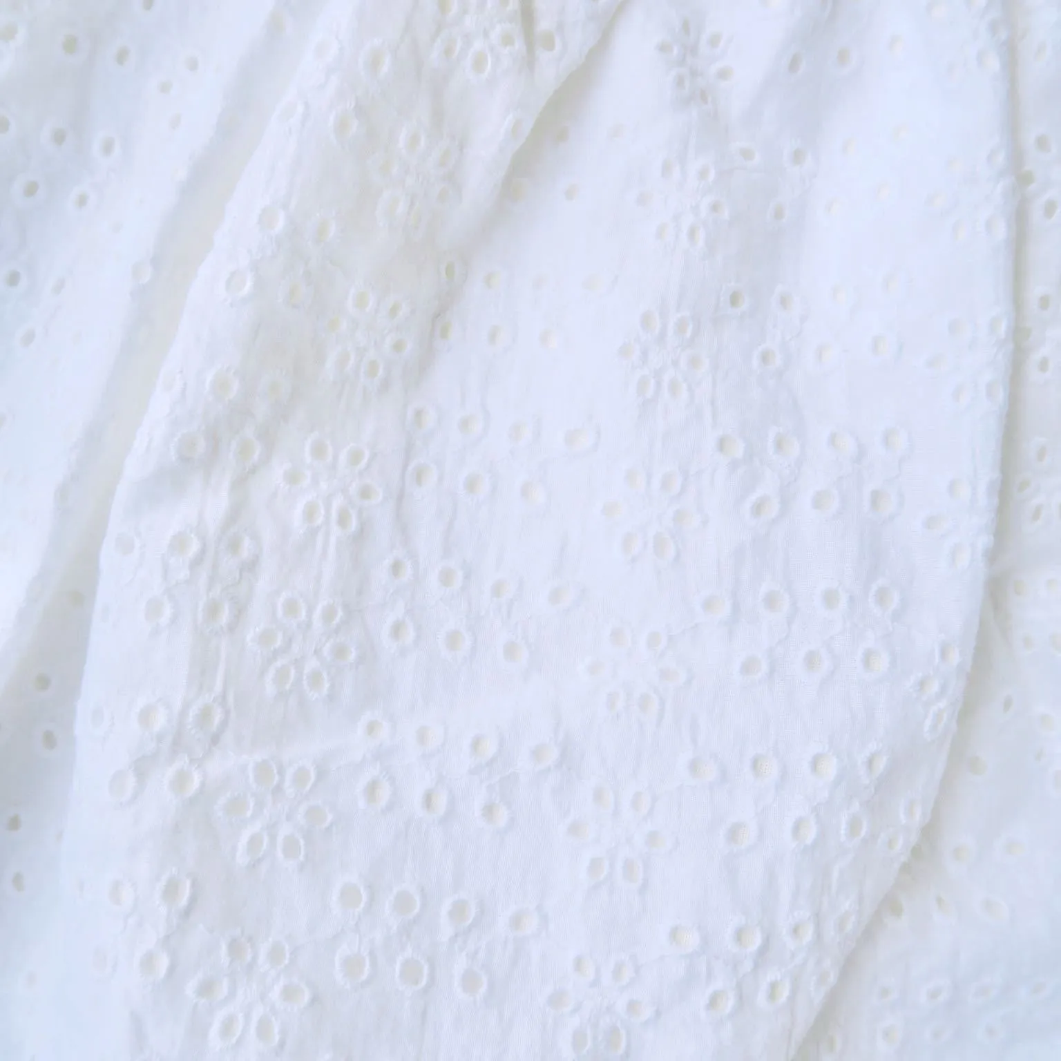 Iris Dress in Petal Dots White Eyelet