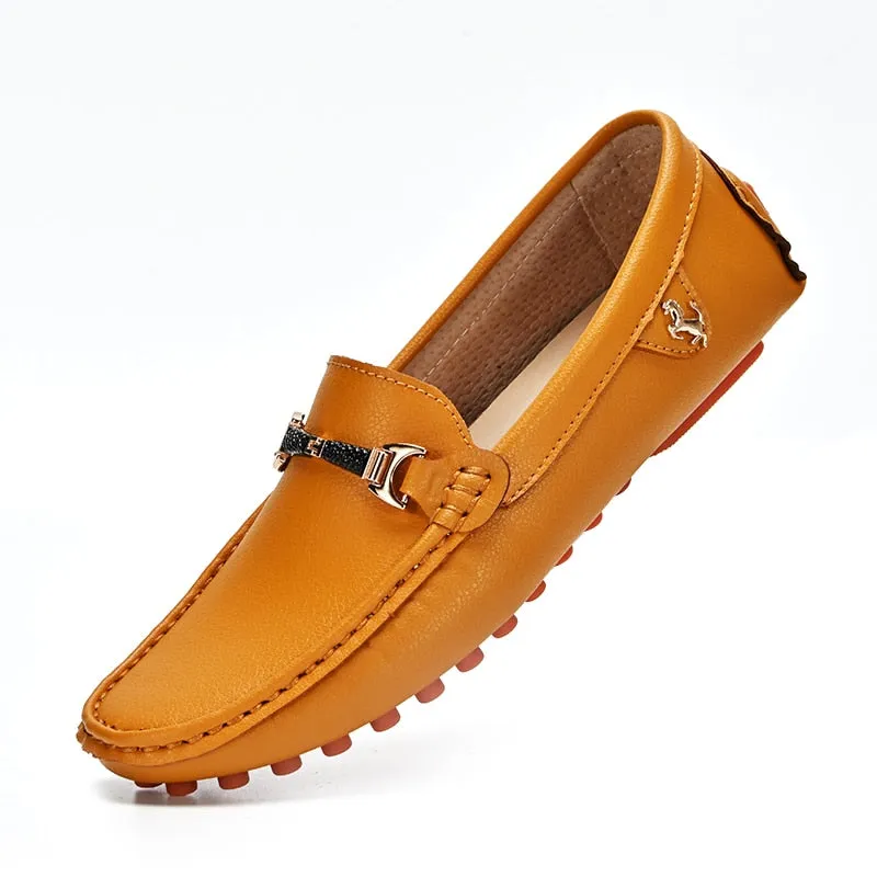Jaxon Men's Casual Handmade Leather Driving Shoes Loafers