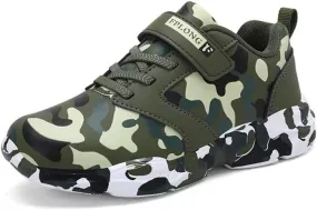 Kid's Boy Girl Lightweight Camouflage Sport Shoes for Walking Running Hiking