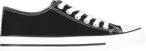 KRISP Women Girls Low Top Canvas Classic Fashion Lace Up Slip On Sneakers Shoes