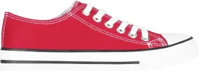 KRISP Women Girls Low Top Canvas Classic Fashion Lace Up Slip On Sneakers Shoes