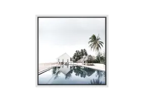 Luxury Beachside Pool | Canvas Wall Art Print