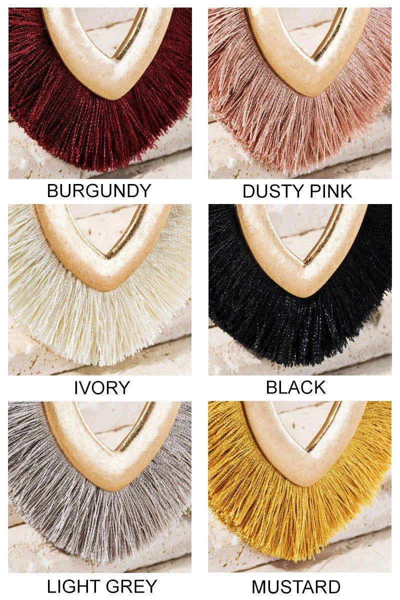 Marquise Tassel Necklace