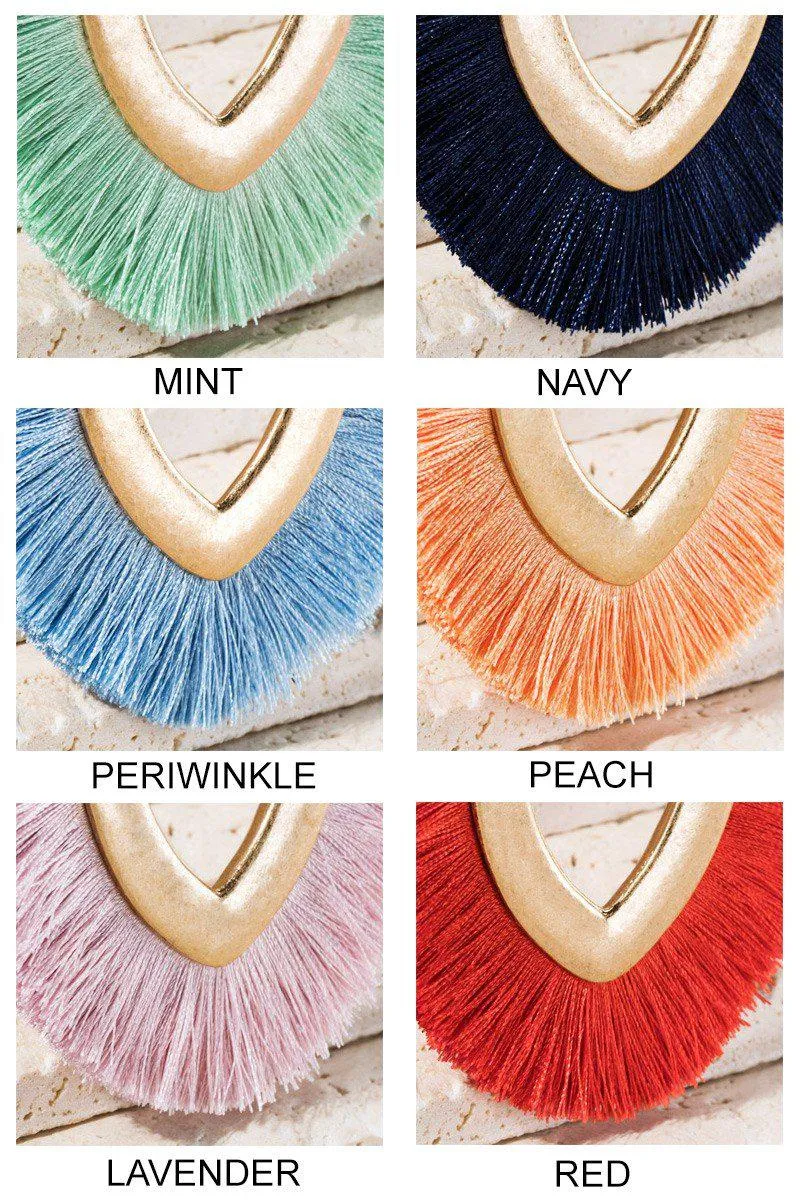 Marquise Tassel Necklace