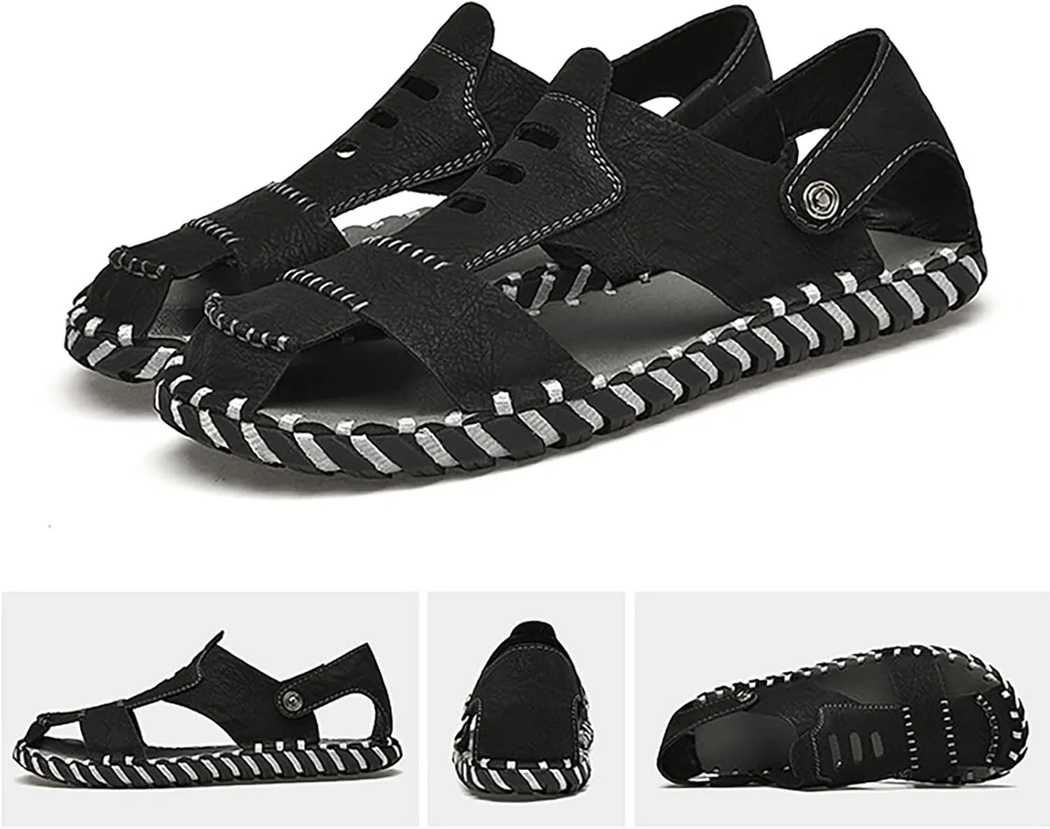 Mens Beach Sandals Sandal for Men Mens Sandals Summer Lightweight Outdoor Breathable Adjustable Straps Sandal