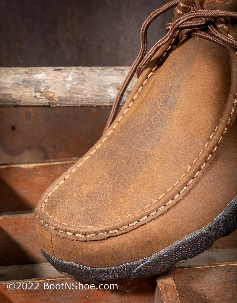 Men's Distressed Saddle Steel Toe Driving Mocs  MDMST01