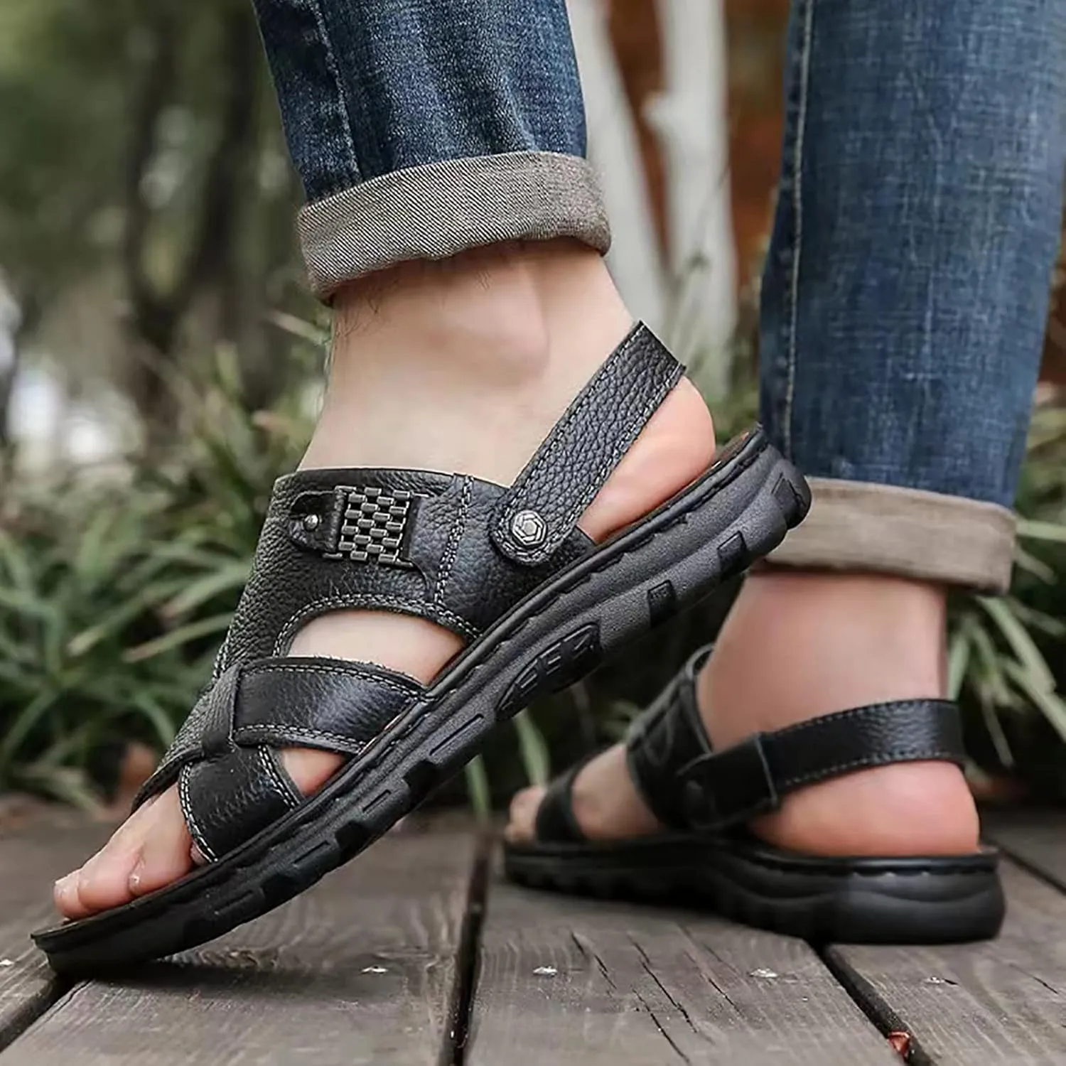 Mens Sandals Sandal for Men Mens Beach Sandals Beach Summer Lightweight Non Slip for Indoor and Outdoor Sandal