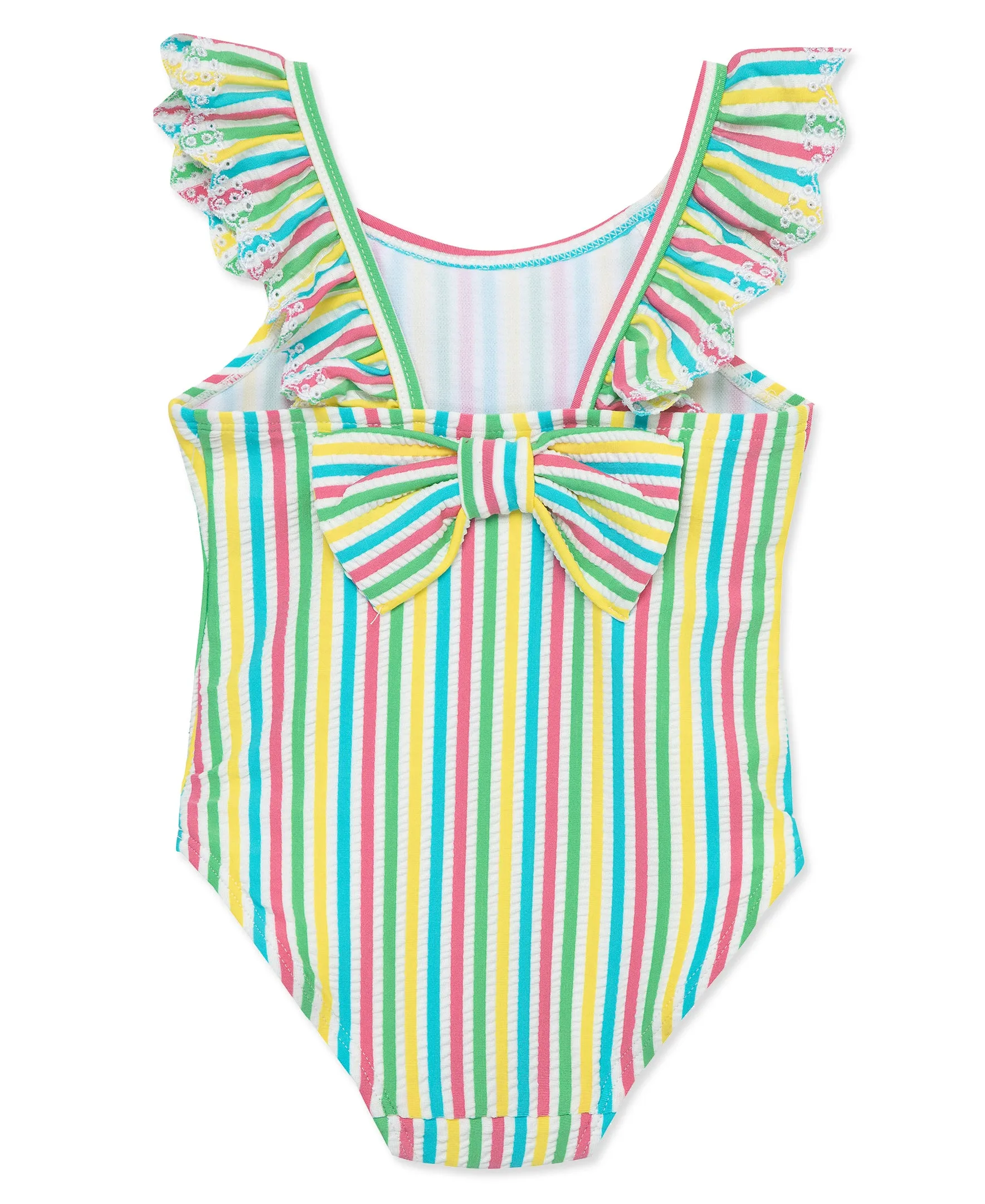 Multi Stripe Toddler Swimsuit (2T-4T)