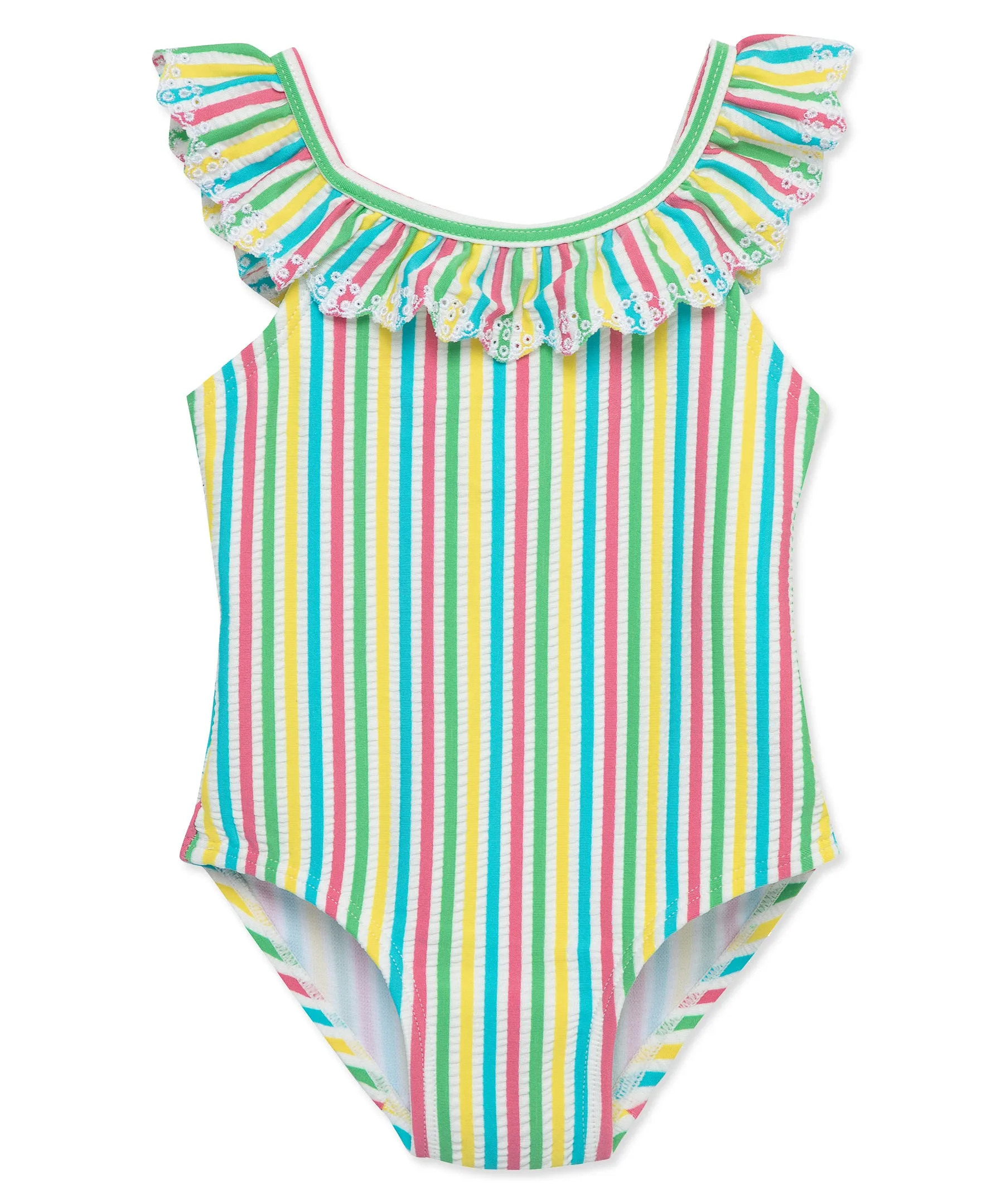 Multi Stripe Toddler Swimsuit (2T-4T)