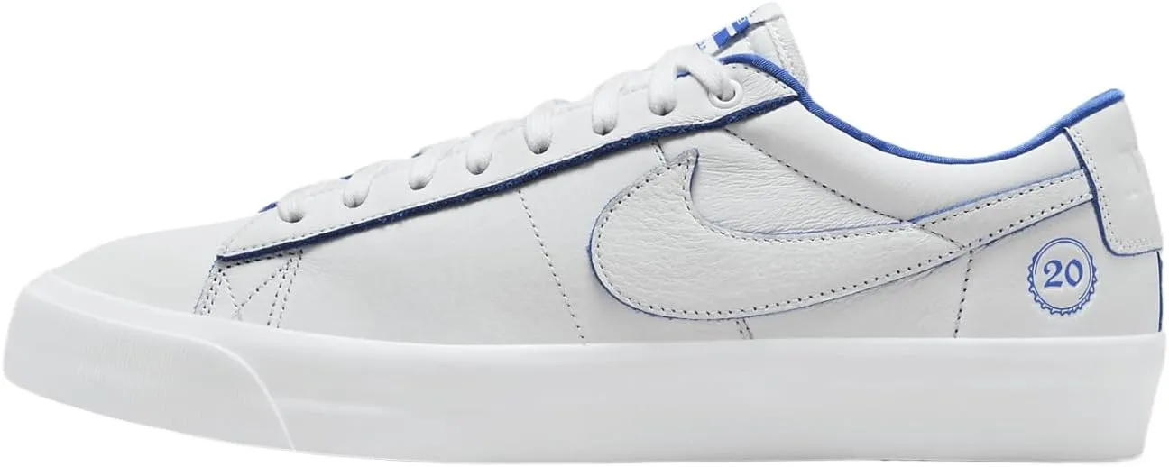 Nike SB Blazer Low Pro GT Premium Men's Skateboarding Shoes (FZ1300-100, Summit White/White)