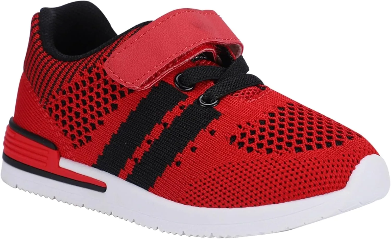 Oomphies Wynn Boys Athletic Sneakers  Breathable Knit Upper, Hook & Loop Closure, Cushioned Insole & Lightweight Design