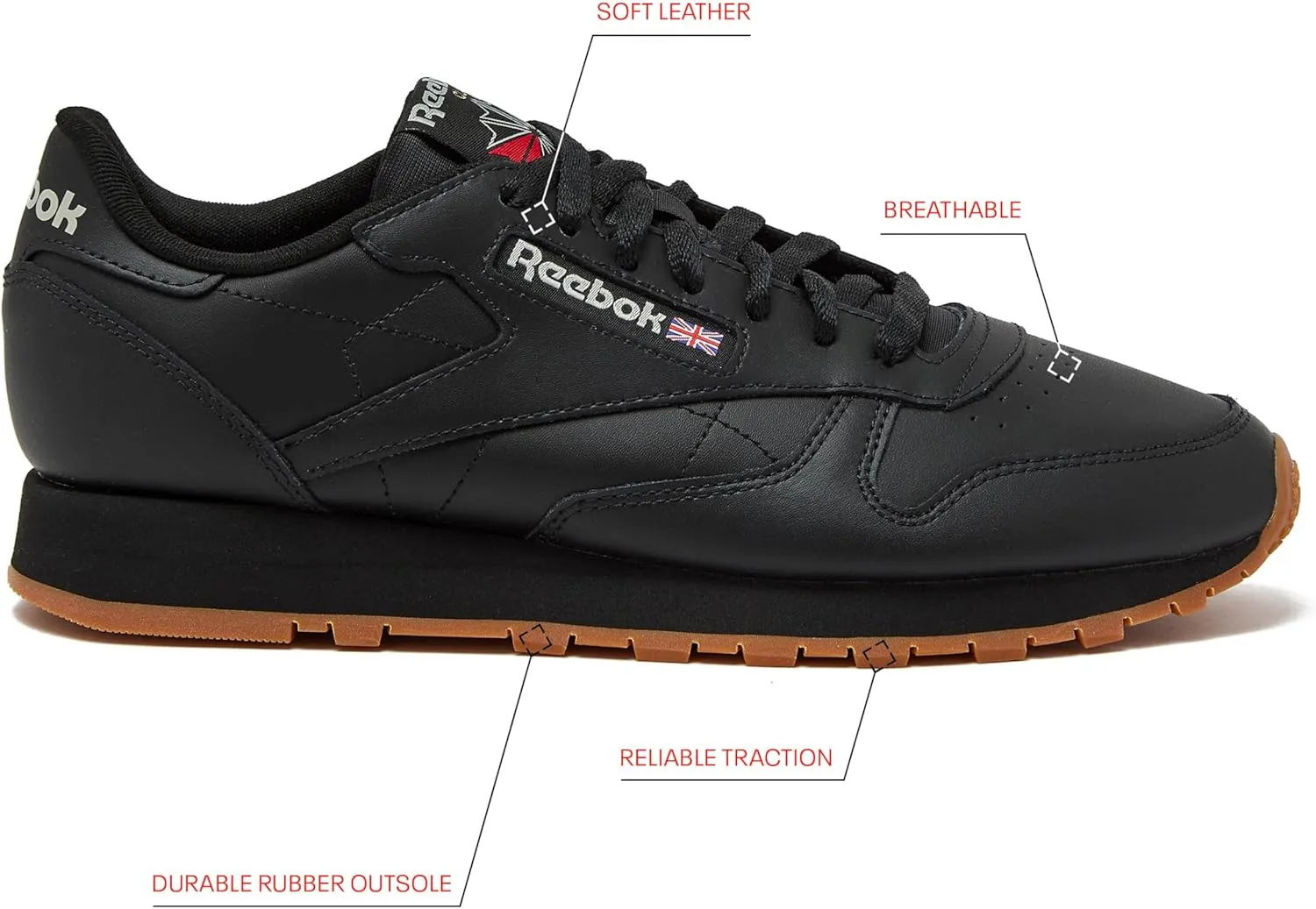 Reebok Unisex-Adult Classic Leather Sneaker