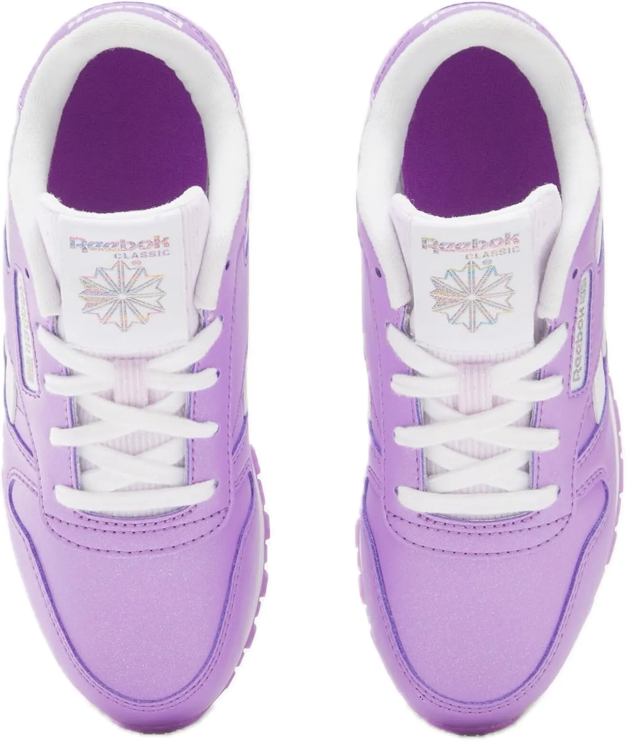 Reebok Unisex-Child Kid's Classic Leather Step N' Flash Sneaker