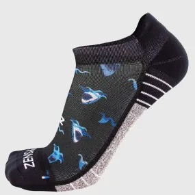 Shark Running Socks (No Show)