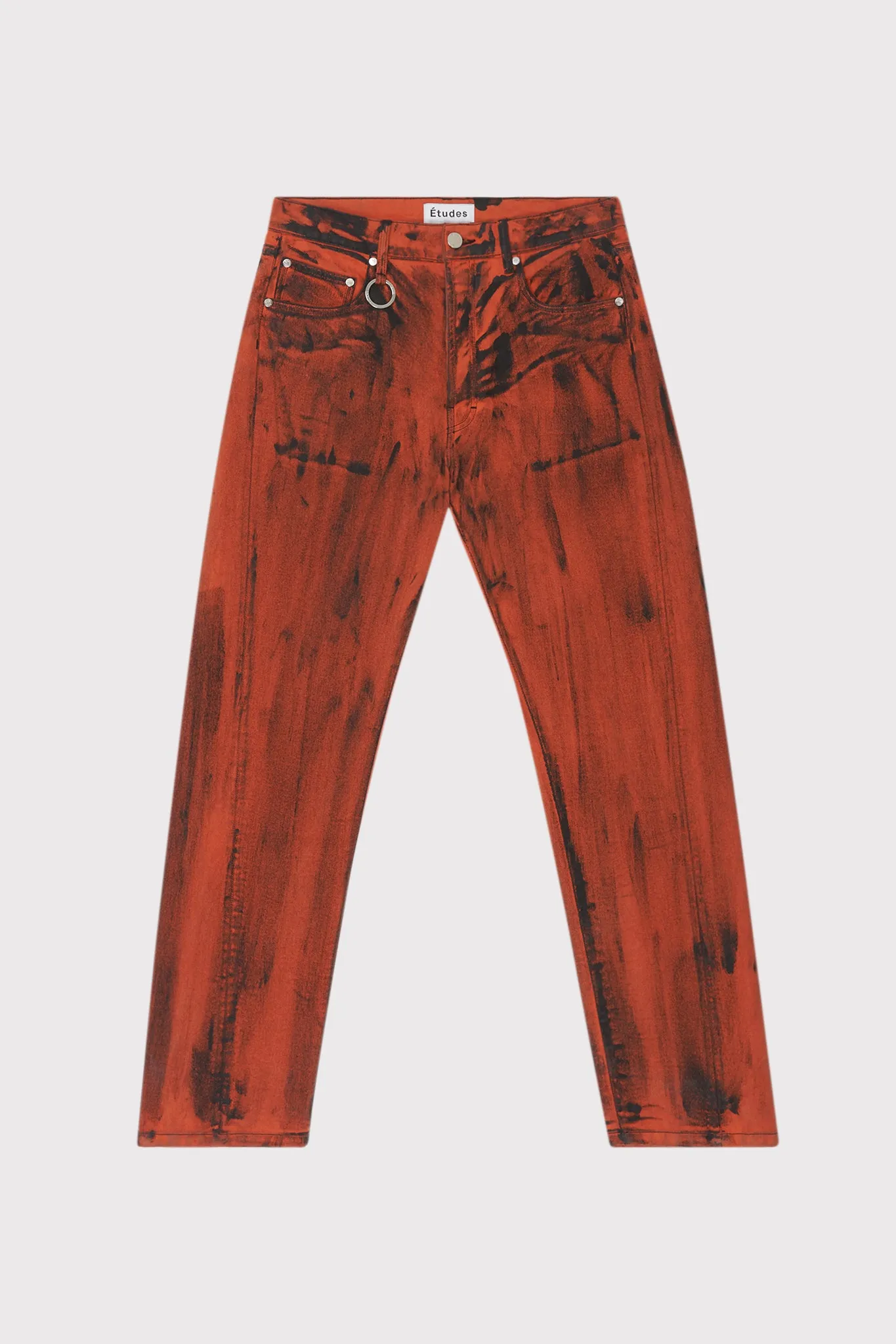 SIDE DENIM DYED PAINT ORANGE