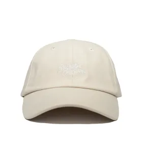 Signature Strap-Back Cap Sand / White