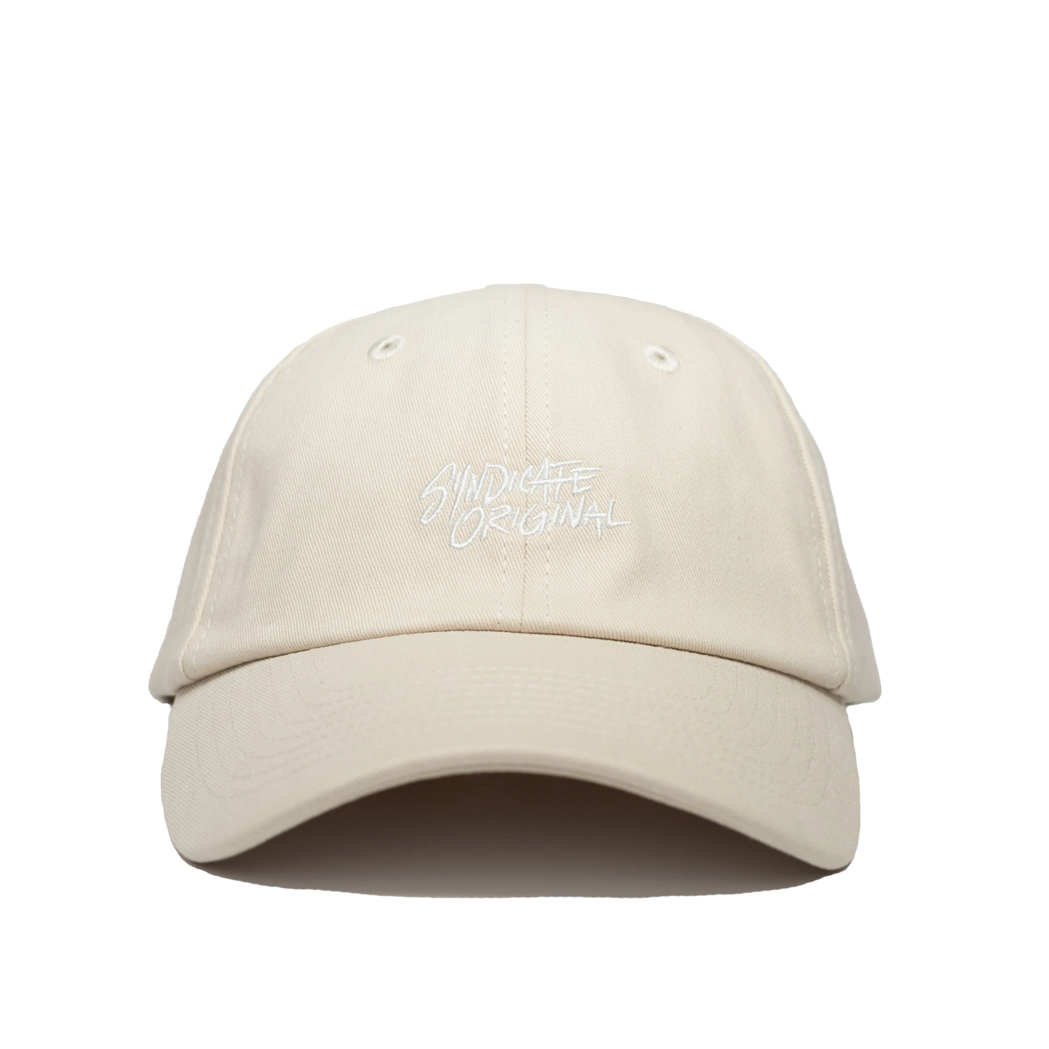 Signature Strap-Back Cap Sand / White