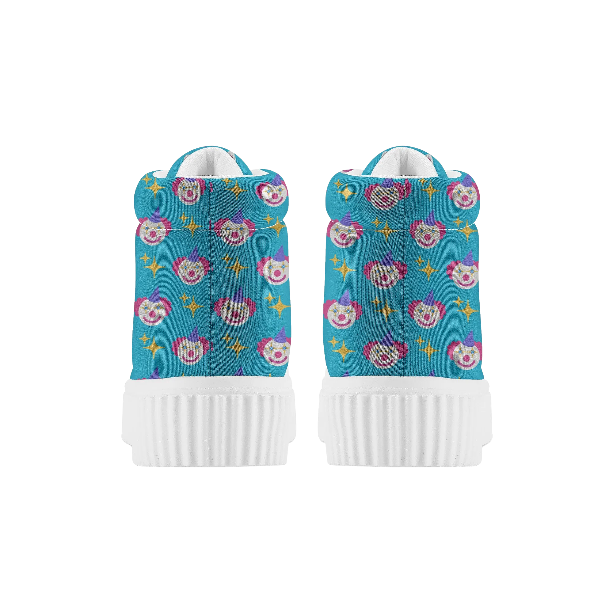 Sparkle Clown Women's High Top Platform Sneakers