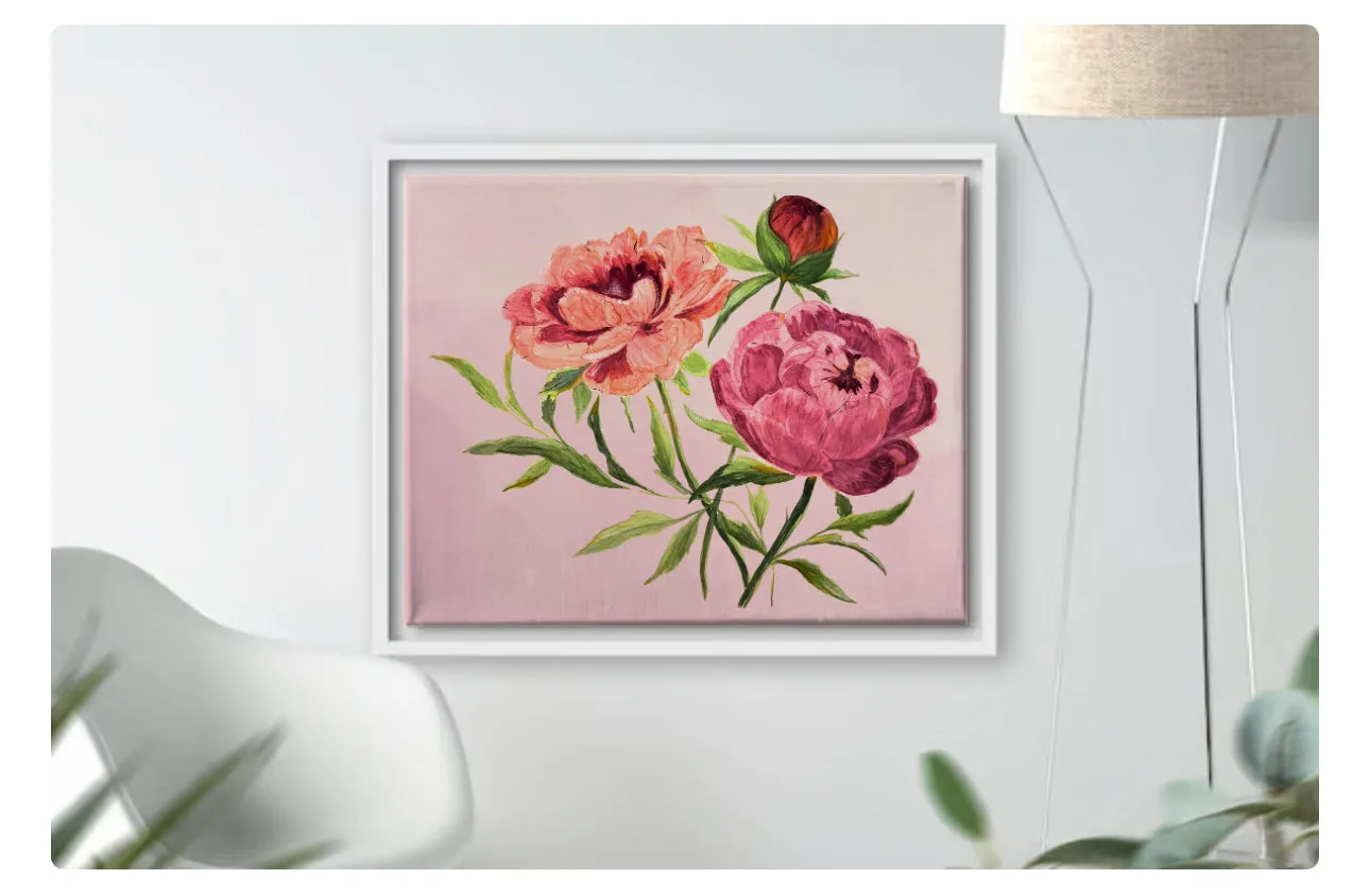 Sweet Peonies Watercolor Print