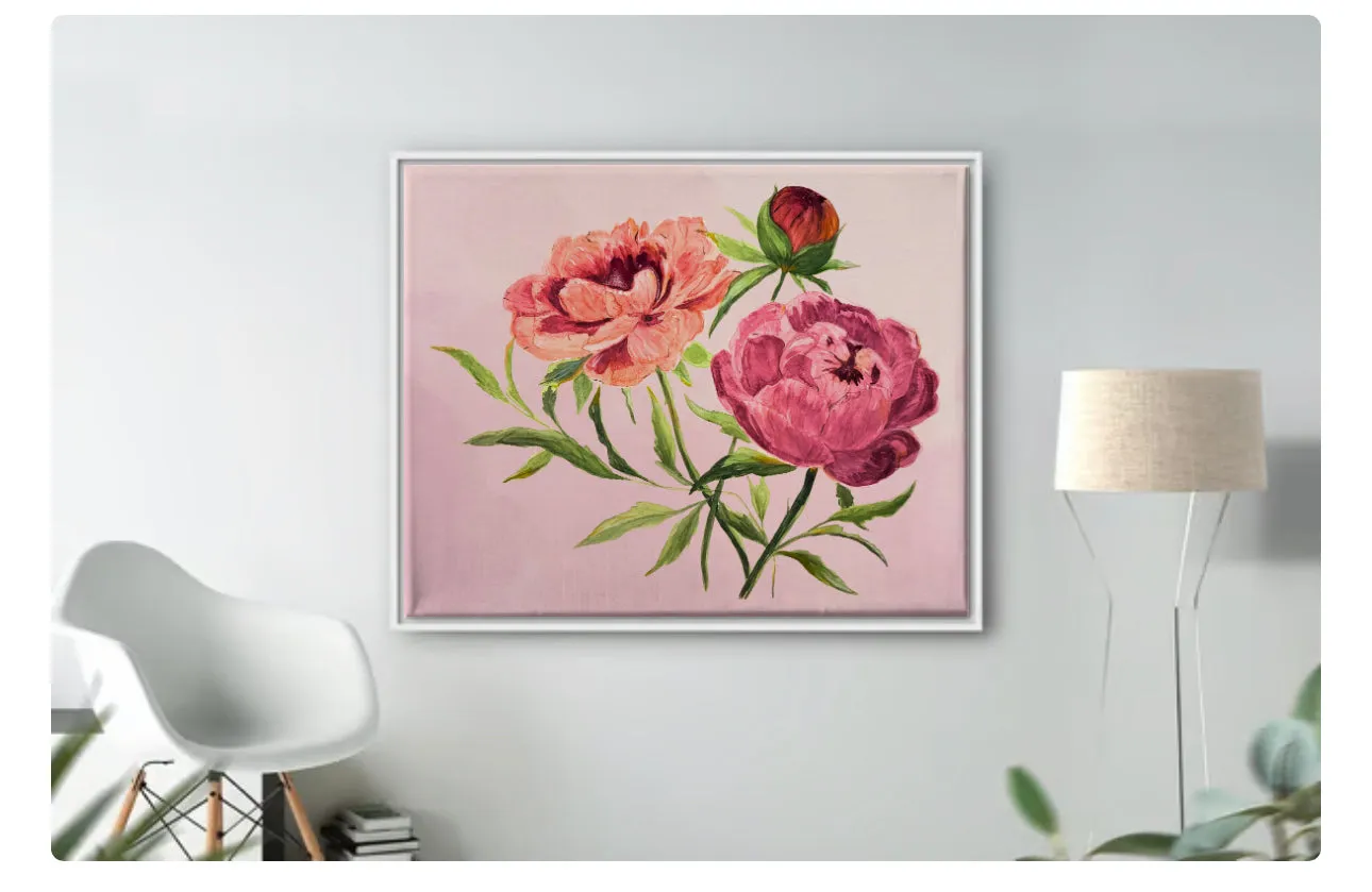 Sweet Peonies Watercolor Print