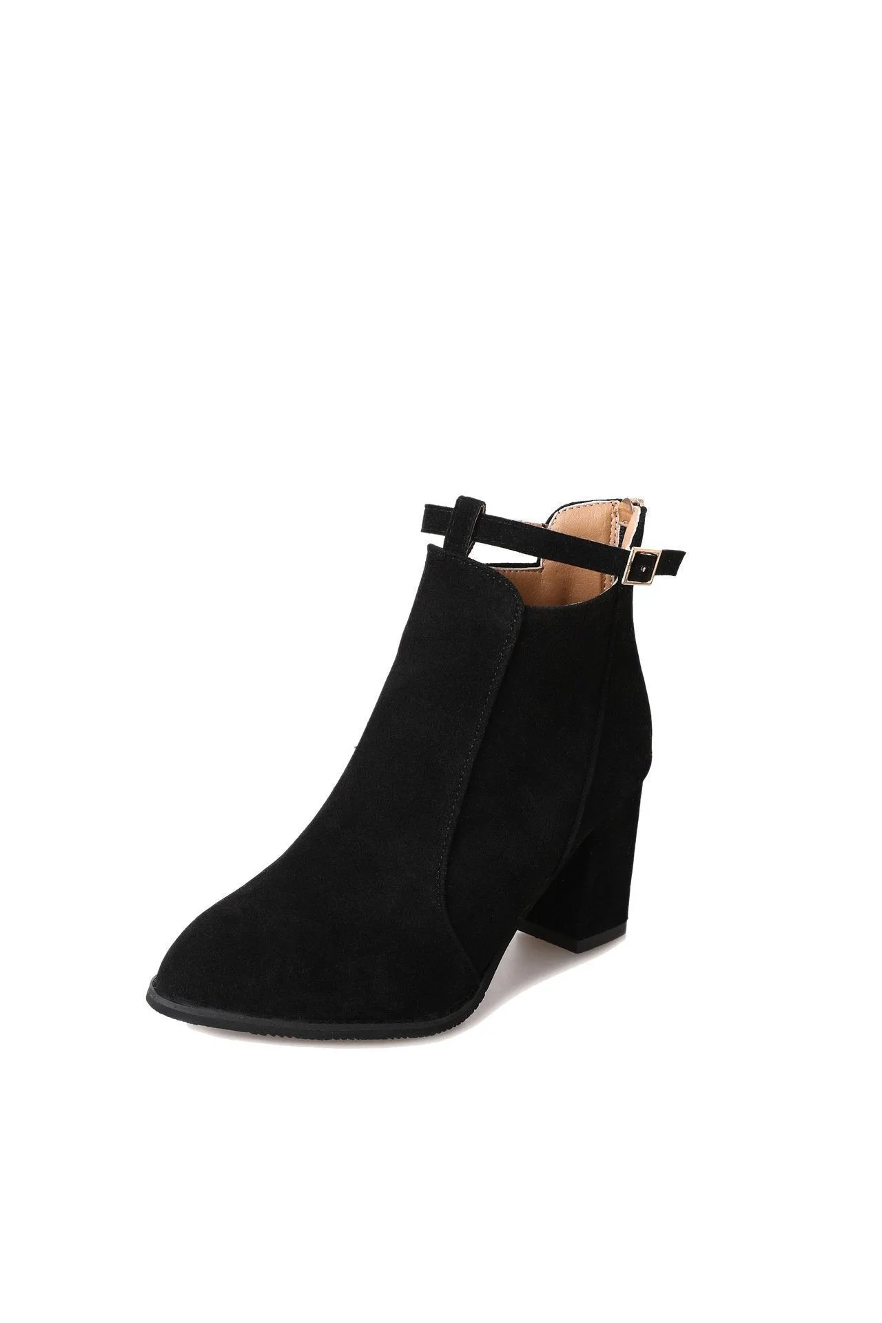 Winter Round Head High Heel Martin Boots
