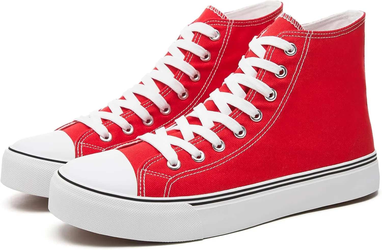 yageyan Mens High Top Canvas Sneakers Fashion Lace up Walking Shoes Casual Classic
